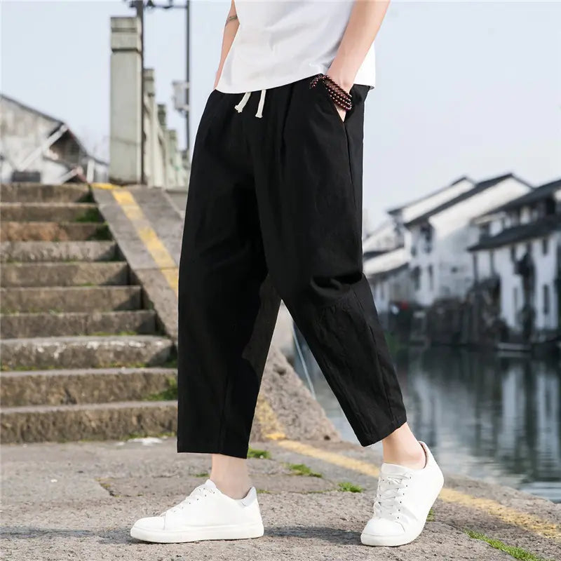 Vecchio Linen Relaxed Pants