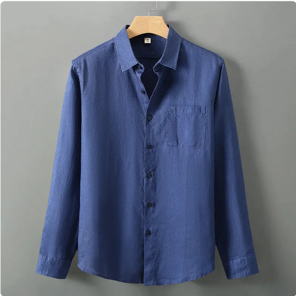 Vecchio Long-Sleeve Linen Shirt