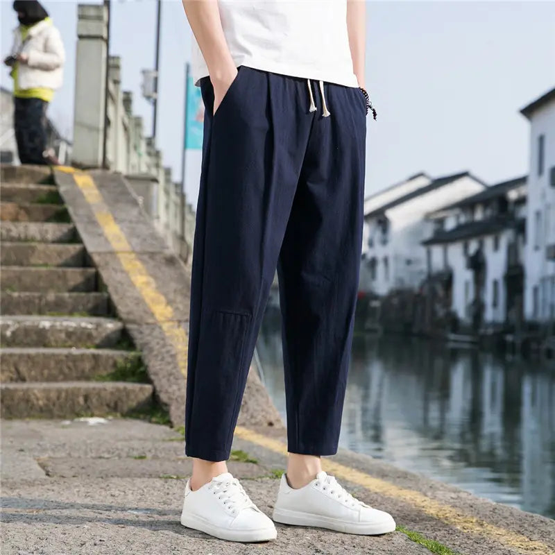 Vecchio Linen Relaxed Pants