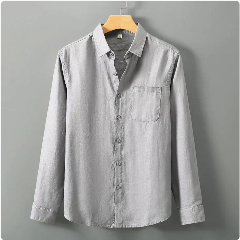Vecchio Long-Sleeve Linen Shirt