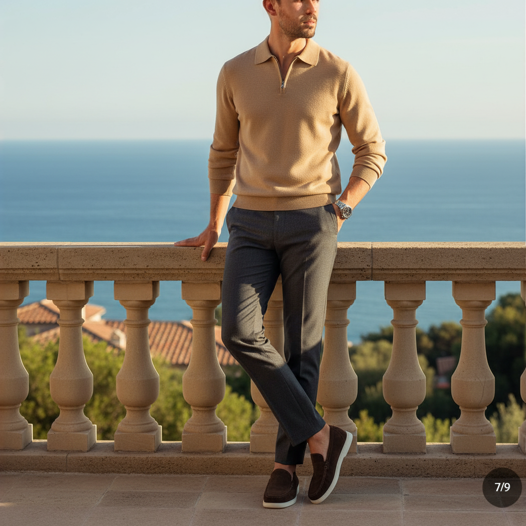 Vecchio Polo Knit Sweater