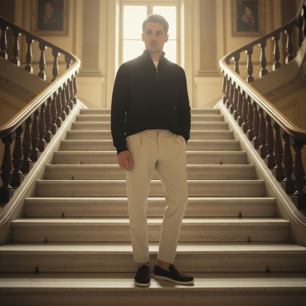 Vecchio Polo Knit Sweater