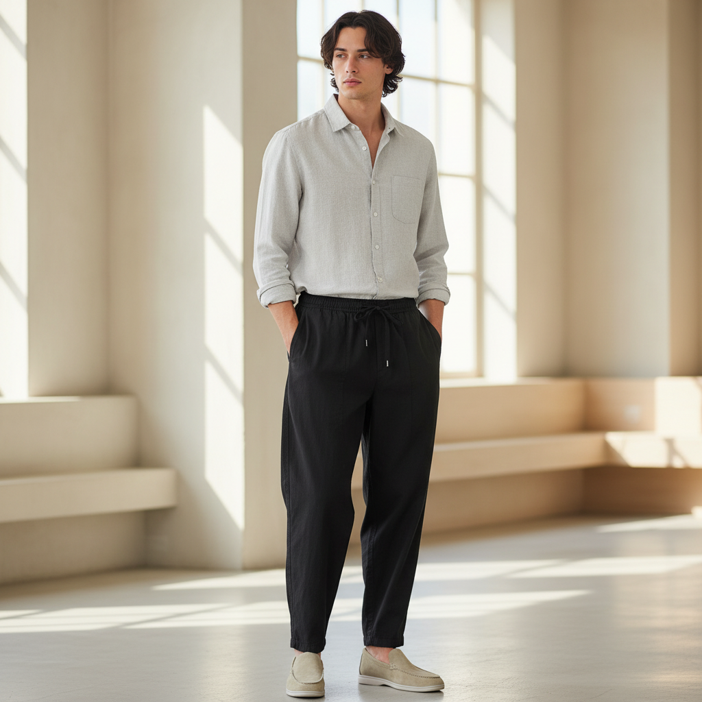 Vecchio Linen Relaxed Pants
