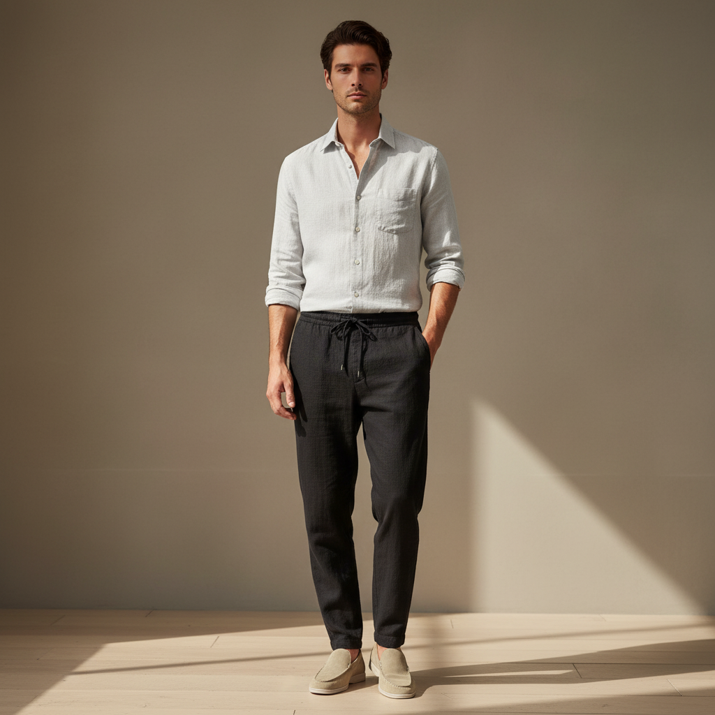 Vecchio Linen Relaxed Pants