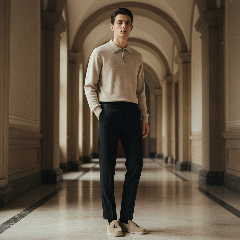 Vecchio Polo Knit Sweater